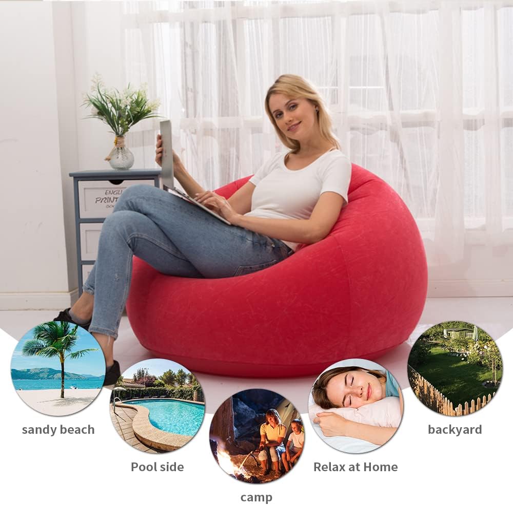 Sofá inflable Plegable para Ocio al Aire Libre