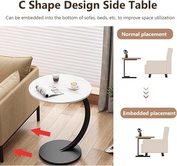 Mesa Lateral Moderna para Sala con Diseño Minimalista TK
