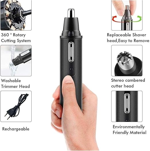 Recortadora de Pelo de Nariz y Orejas Recargable