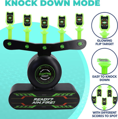 JUEGOS DE DISPARO DE BOLAS FLORANTES PARA NIÑOS, CON 2 PISTOLA