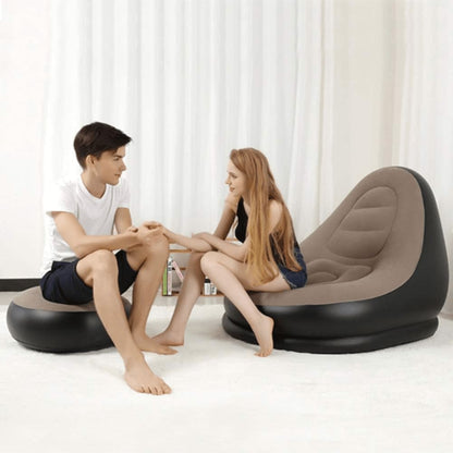 Sofá Inflable con Reposapiés Portátil