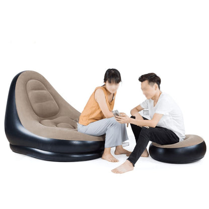 Sofá Inflable con Reposapiés Portátil